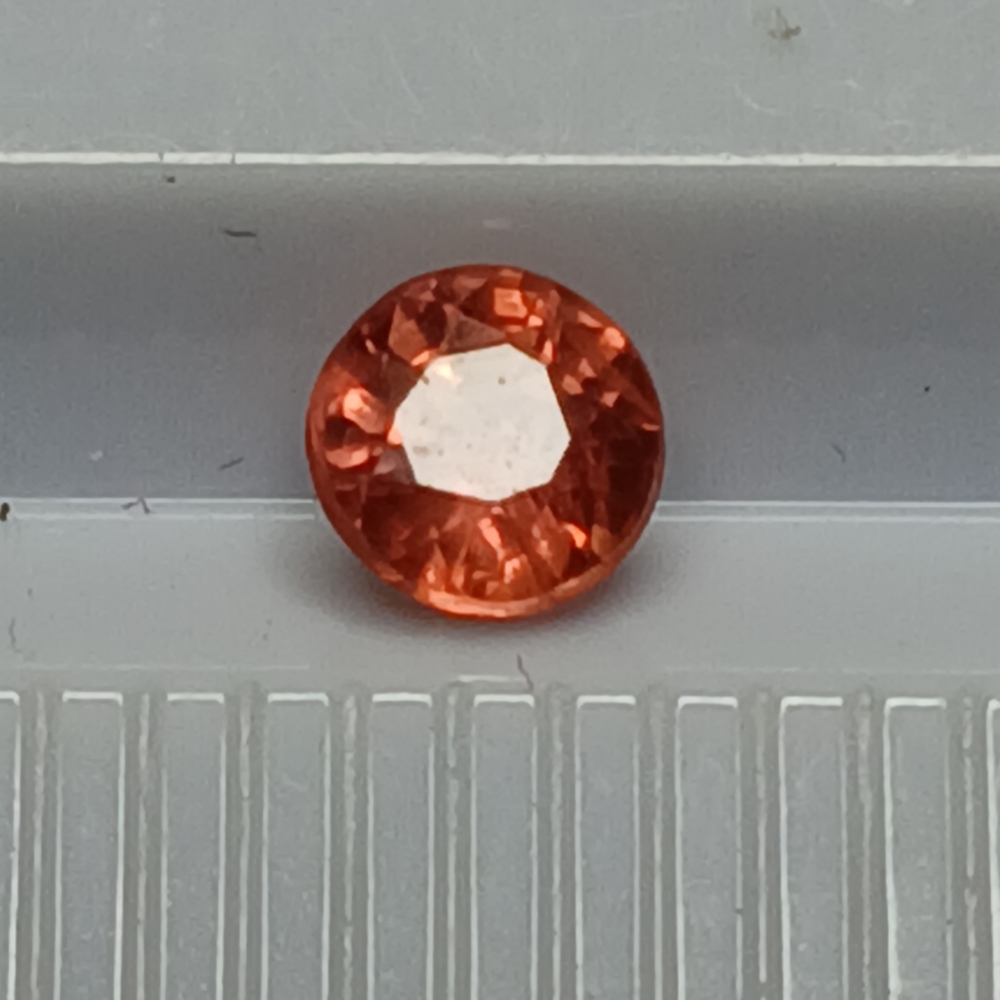 Round Orange Spinel Gemstone 3.5mm